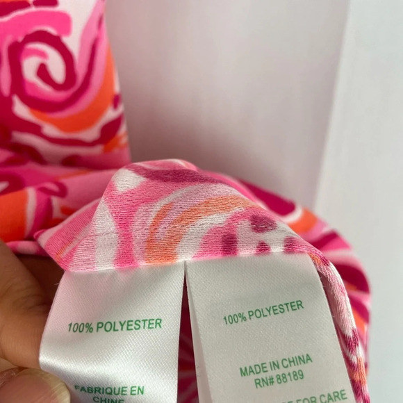 Lilly Pulitzer NWT Calissa Dress Pink Pout Mango Salsa Size 00 - Picture 4 of 8